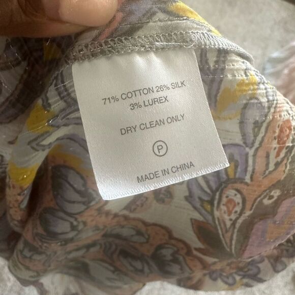 Marie Oliver Silk Blend Peasant Blouse M - Picture 6 of 6